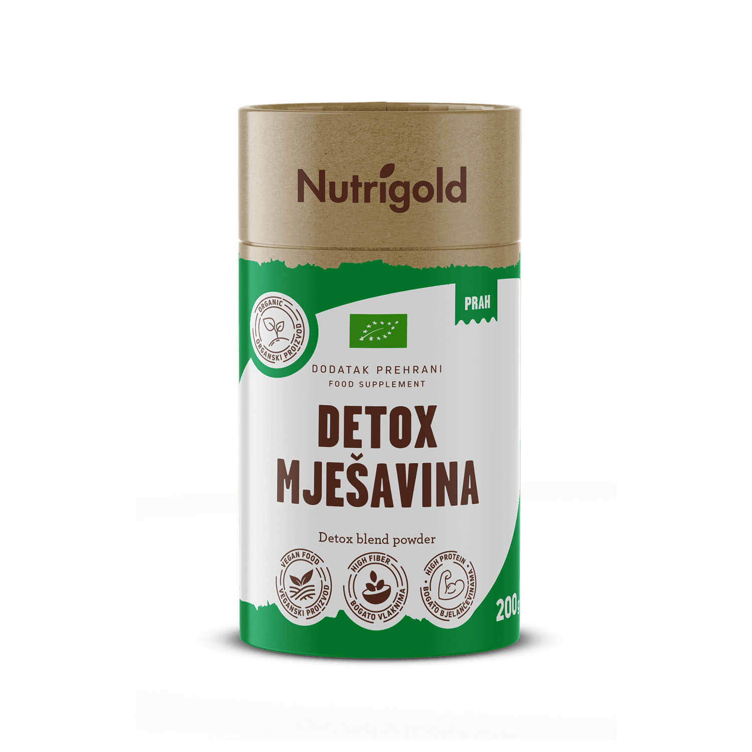 Detox mešanica za razstrupljanje v prahu – Ekološka 200 g Nutrigold
