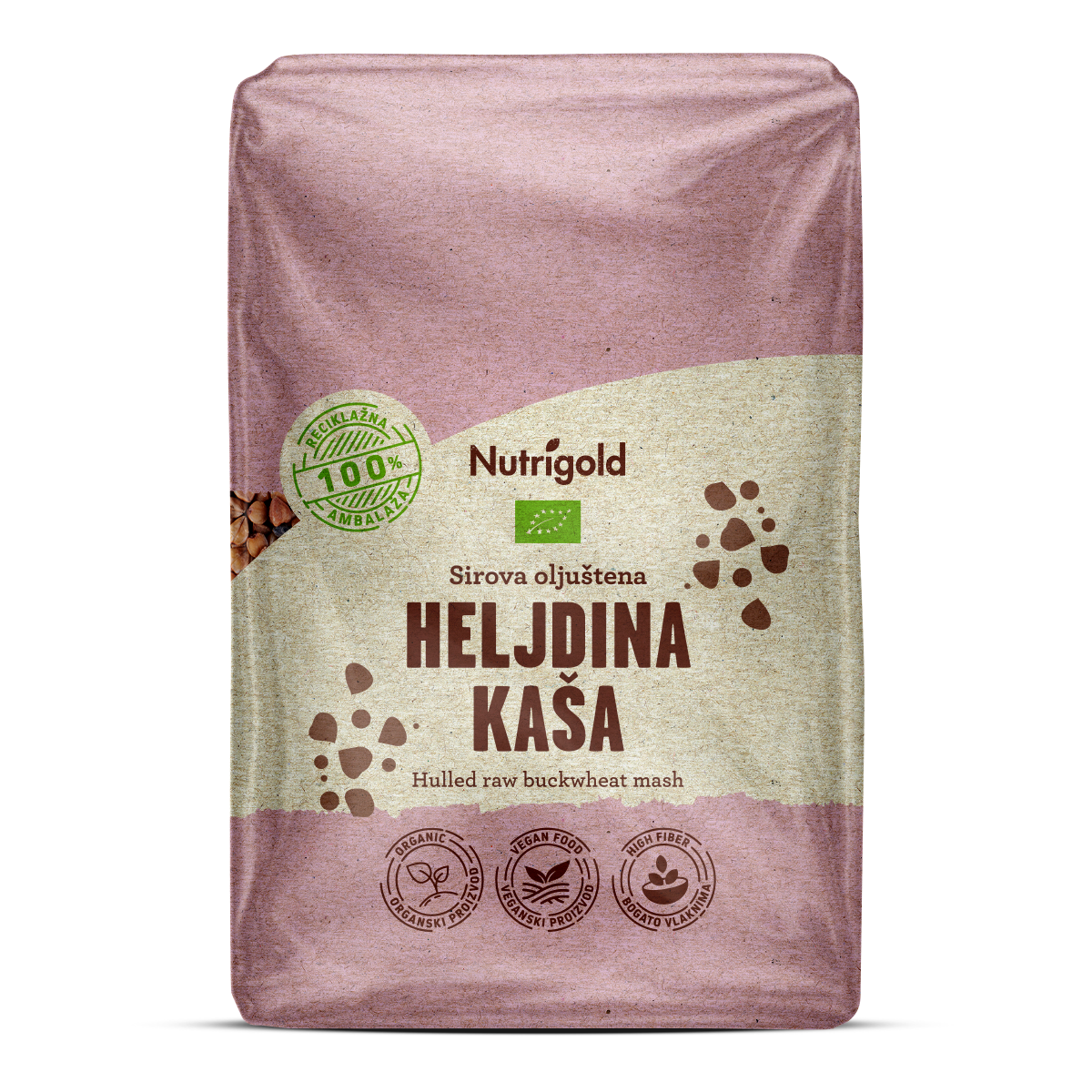 Ajdova kaša Surova (oluščena ajda ) - Ekološka 500g Nutrigold