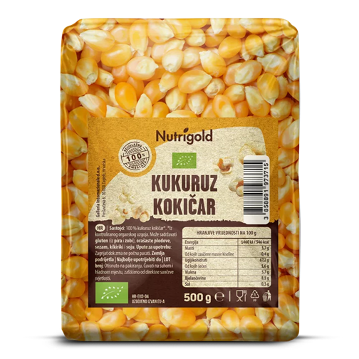 Koruza za pokovko - Ekološka 500g Nutrigold