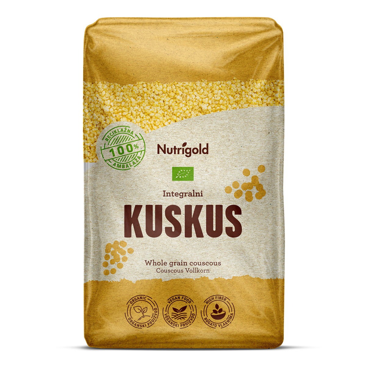 Kuskus polnozrnati - Ekološki 1000 g Nutrigold