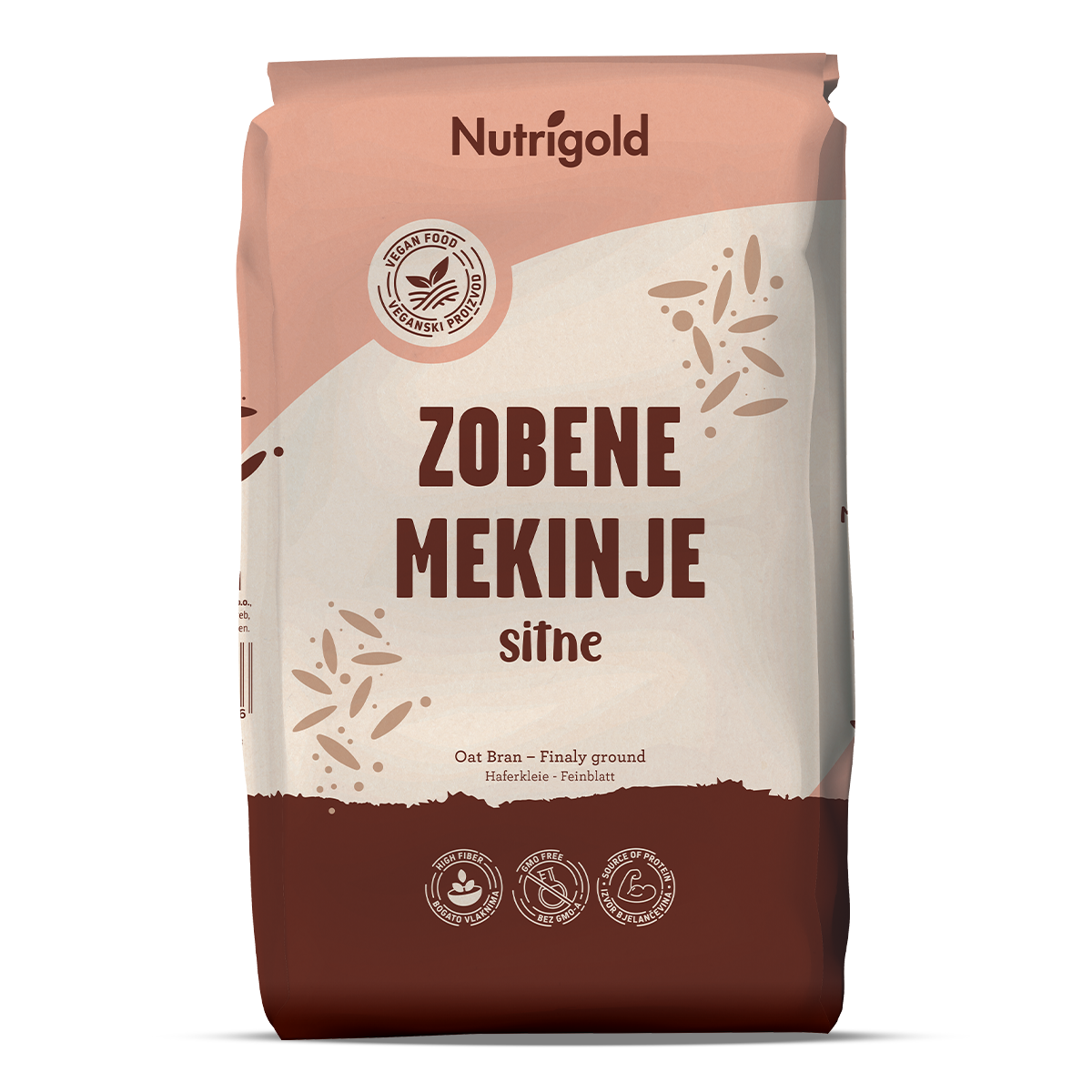 Ovseni otrobi - drobni 1000 g Nutrigold