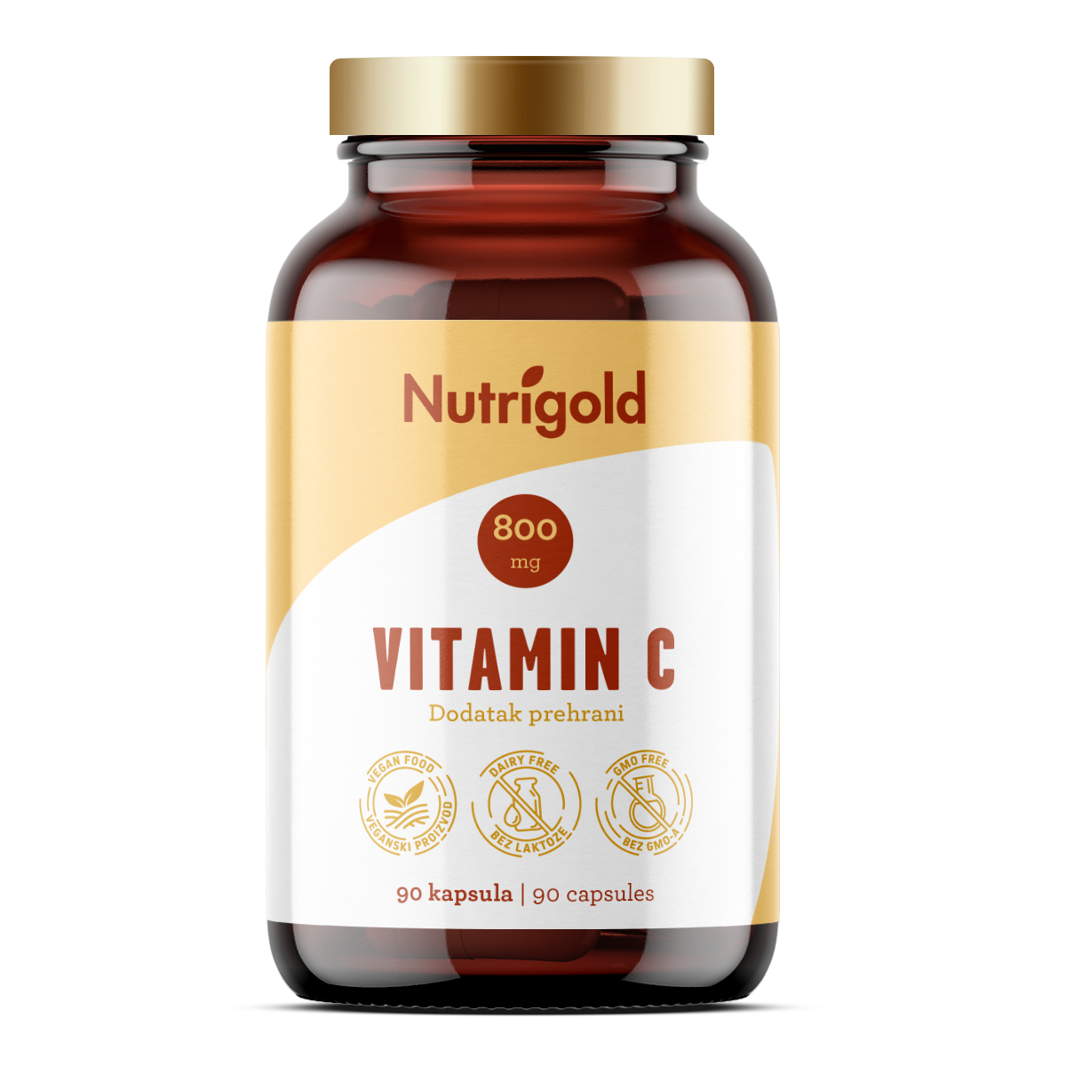 Vitamin C 8000mg – 90 veganskih kapsul Nutrigold