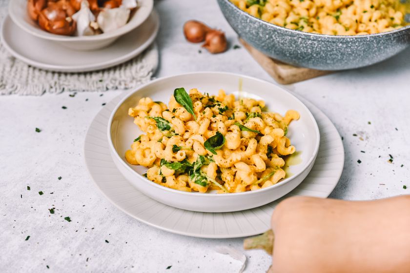 Testenine s pečeno bučo in feta sirom