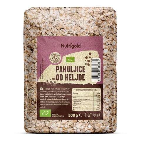 Ajdovi kosmiči - Ekološki 500 g Nutrigold