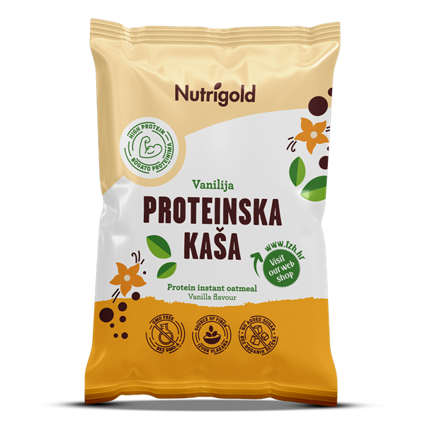 Beljakovinska kaša Vanilija - 65 g Nutrigold