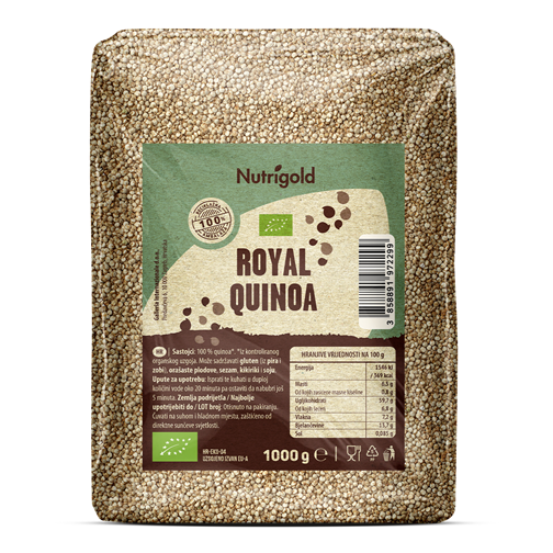 Kvinoja Royal - Ekološka 1000g Nutrigold