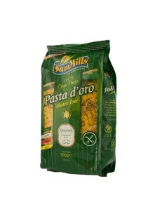 Sam Mills koruzne testenine quadrato brez glutena v plastični embalaži, 500g.