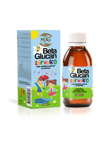 Hug Your Life Beta Glucan zdravKO tekoče prehransko dopolnilo v temni steklenički, 200ml.