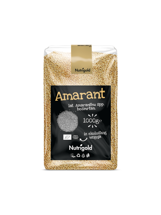 Nutrigold ekološki amarant / ščir v prozorni plastični embalaži, 1000g.