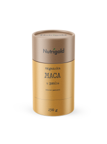 Nutrigold ekološka maca v prahu v rjavi embalaži, 250g.