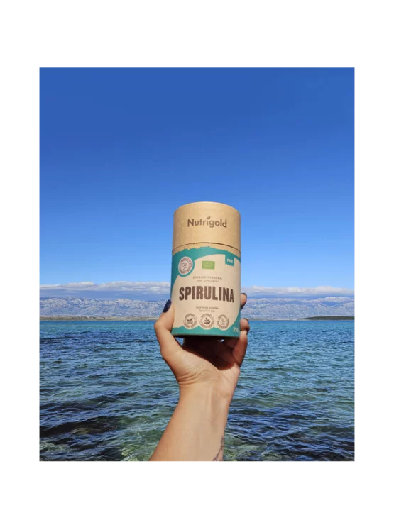 Spirulina v prahu - Ekološka 250g Nutrigold