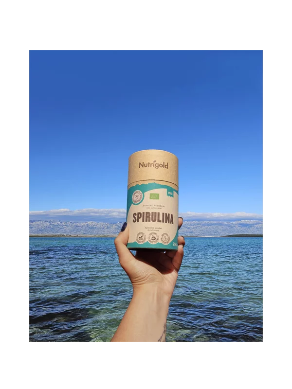 Spirulina v prahu - Ekološka 250g Nutrigold