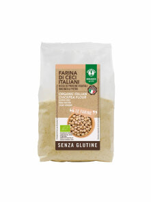 Probios čičerikina moka brez glutena v plastični embalaži, 375g.