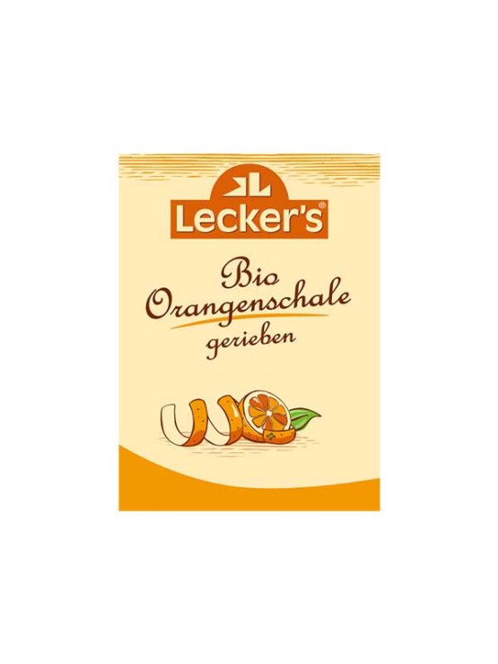 Lecker's naribana pomarančna lupinica v embalaži 15g