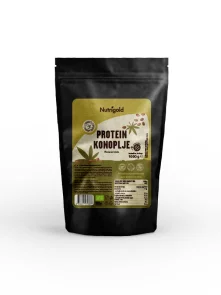 Nutrigold ekološke konopljine beljakovine v plastični embalaži, 1000g.