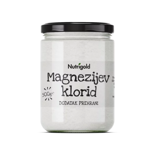Nutrigold čisti magnezijevv klorid v kozaracu, 500g.