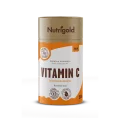 Nutrigold vitamin C v prahu (Askorbinska kislina) v rjavi valjkasti embalaži, 500g.