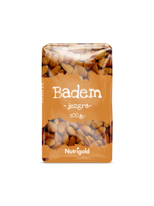 Nutrigold mandljeva jedrca v 500g prozorni lastični embalaži.