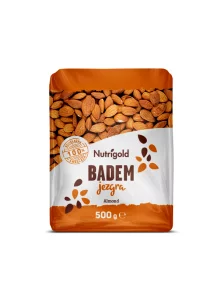 Nutrigold mandljeva jedrca v 500g prozorni lastični embalaži.