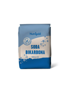 Nutrigold soda bikarbona v rjavi papirnati embalaži, 1000g.