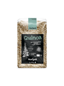 Nutrigold bela kvinoja/quinoa v prozorni plastični embalaži, 1000g.