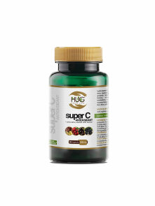 Hug Your Life super C antioksidant vsebuje 60 kapsul po 500mg
