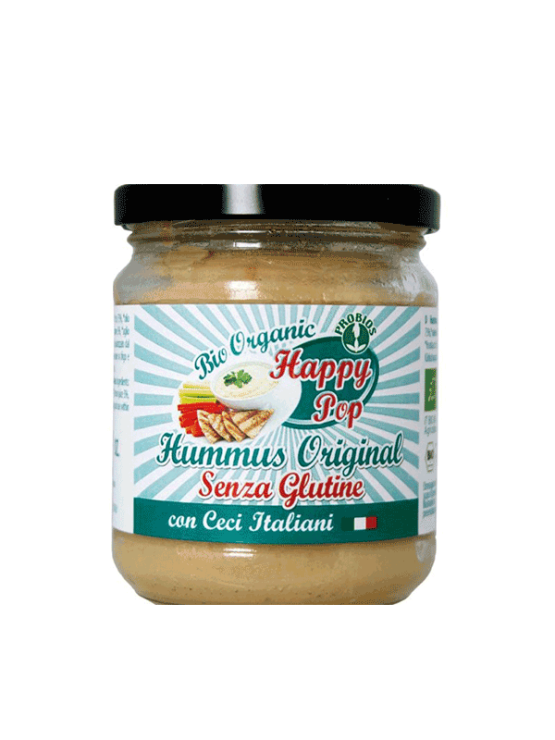 Probios ekološki hummus namaz brez glutena v kozarcu, 180g.