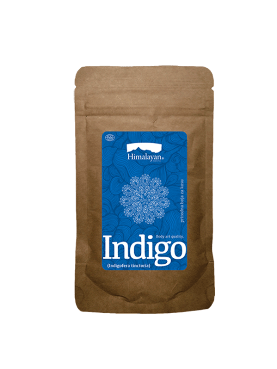 Himalayan Indigo naravna barva za lase v papirnati embalaži, 100g.