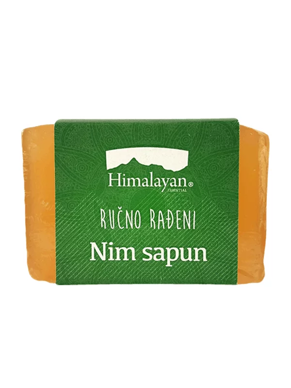 Himalayan ročno izdelano nimovo milo z zeleno etiketo, 100g.