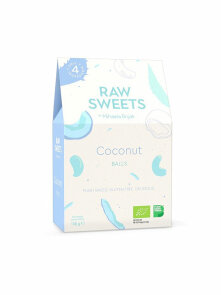 Raw sweets by Mihaela kokosove kroglice v kartonski embalaži, 100g.