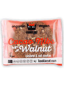 Kookie Cat - Ekološki piškot 50g Kakav nibs - Oreh