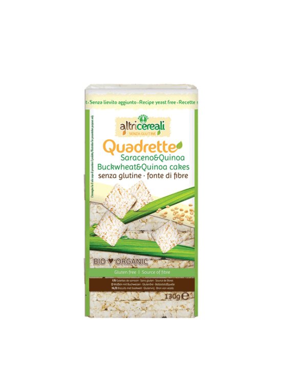 Probios ekološki Quadrette vaflji z ajdo in kvinojo v plastični embalaži, 130g.