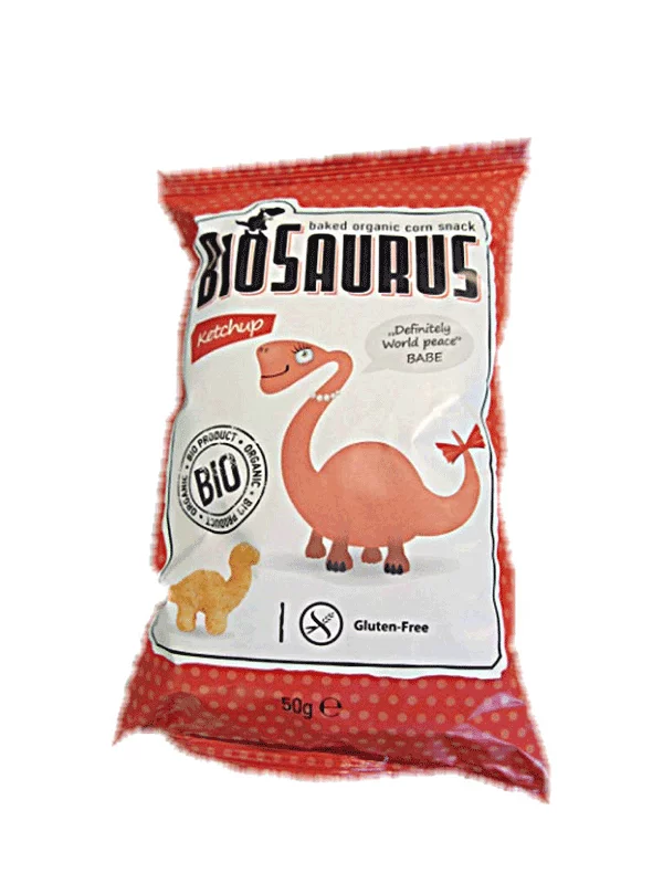 Biosaurus koruzni flips Ketchup Brez glutena – Ekološki 50g Biopont