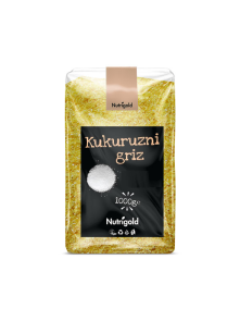 Nutrigold koruzni zdrob v prozorni plastični ebalaži, 1000g.