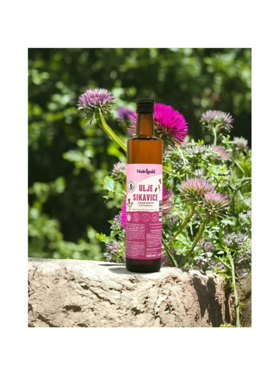 Nutrigold hladno stisnjeno olje pegastega badlja v steklenici, 500ml.