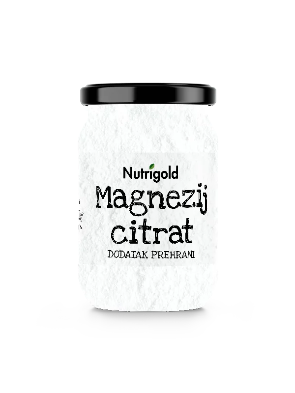 Nutrigold magnezijev citrat v kozarcu, 400g.