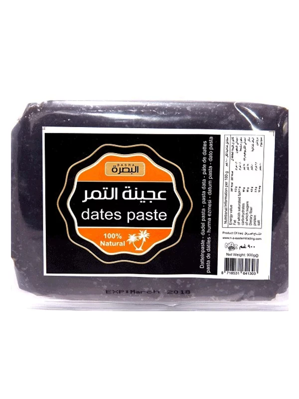 Basra prozorna embalaža pasta iz datljev v embalaži vsebuje 900g datljev