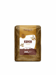 Nutrigold kumin v prahu v prozorni platični embalaži, 200g.