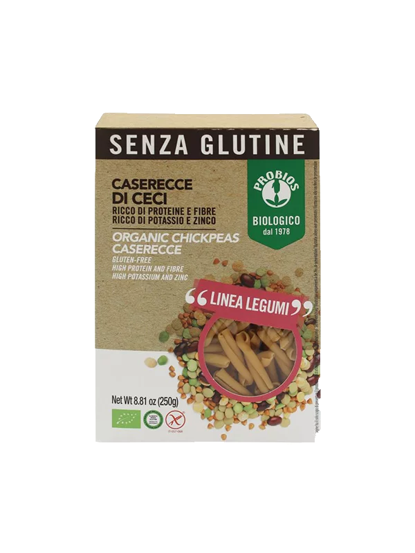 Probios ekološke čičerikine testenine Caseerecce, 250g.