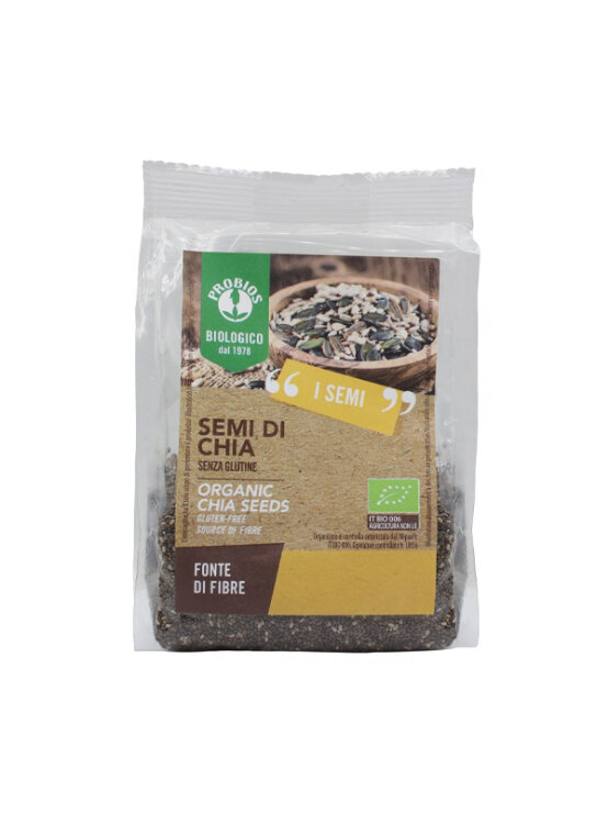 Probios ekološka chia semena brez glutena v plastični embalaži, 150g.