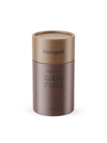 Nutrigold ekološka kakavova pasta / masa v rjavi embalaži, 200g.