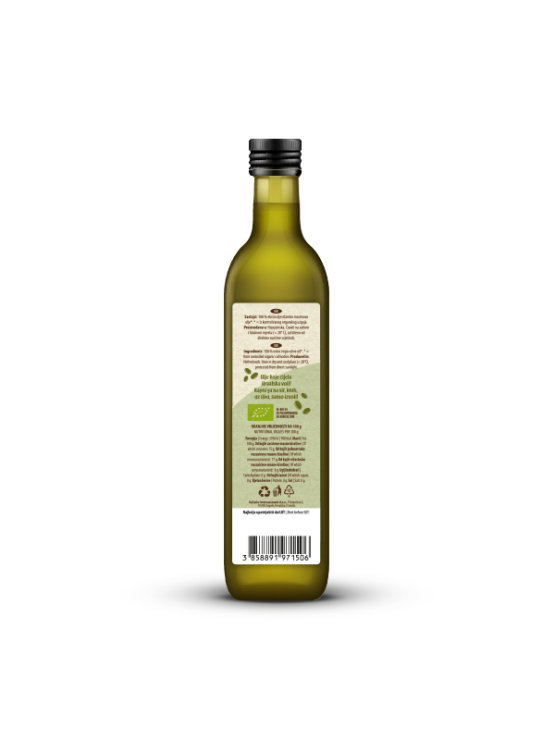 Nutrigold ekološko ekstra deviško oljčno olje v steklenici, 500ml.