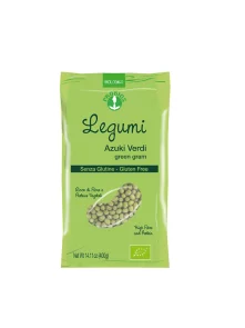 Probios zeleni azuki fižol brez glutena v plastični embalaži, 400g.