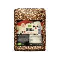 Nutrigold ekološka kvnoja "Tricolor" v prozorni plastični embalaži, 500g.