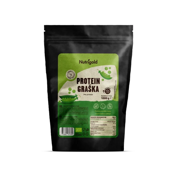 Nutrigold grahove beljakovine v plastični embalaži, 1000 g.