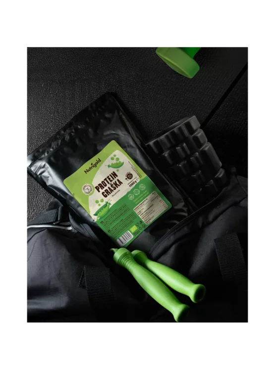 Nutrigold ekološke grahove beljakovine v plastični embalaži, 1000g.