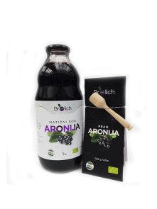 Aronijin sok 1L + Aronijin čaj 100g GRATIS – OPG Brolich