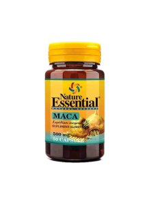 Nature Essential maca 500mg v plastični embalaži, 50 kapsul.