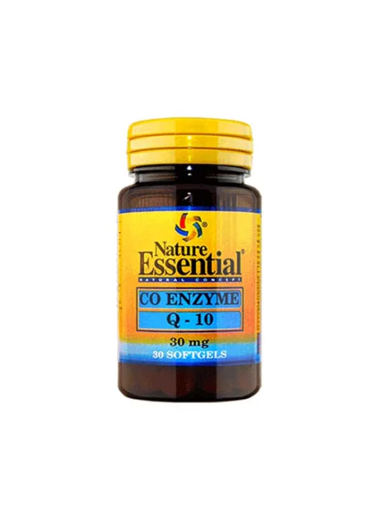 Nature Essential koencim Q10 30mg v plastični embalaži, 30 kapsul.