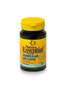 Nature Essential laneno olje 500mg v plastični embalaži, 50 kapsul.